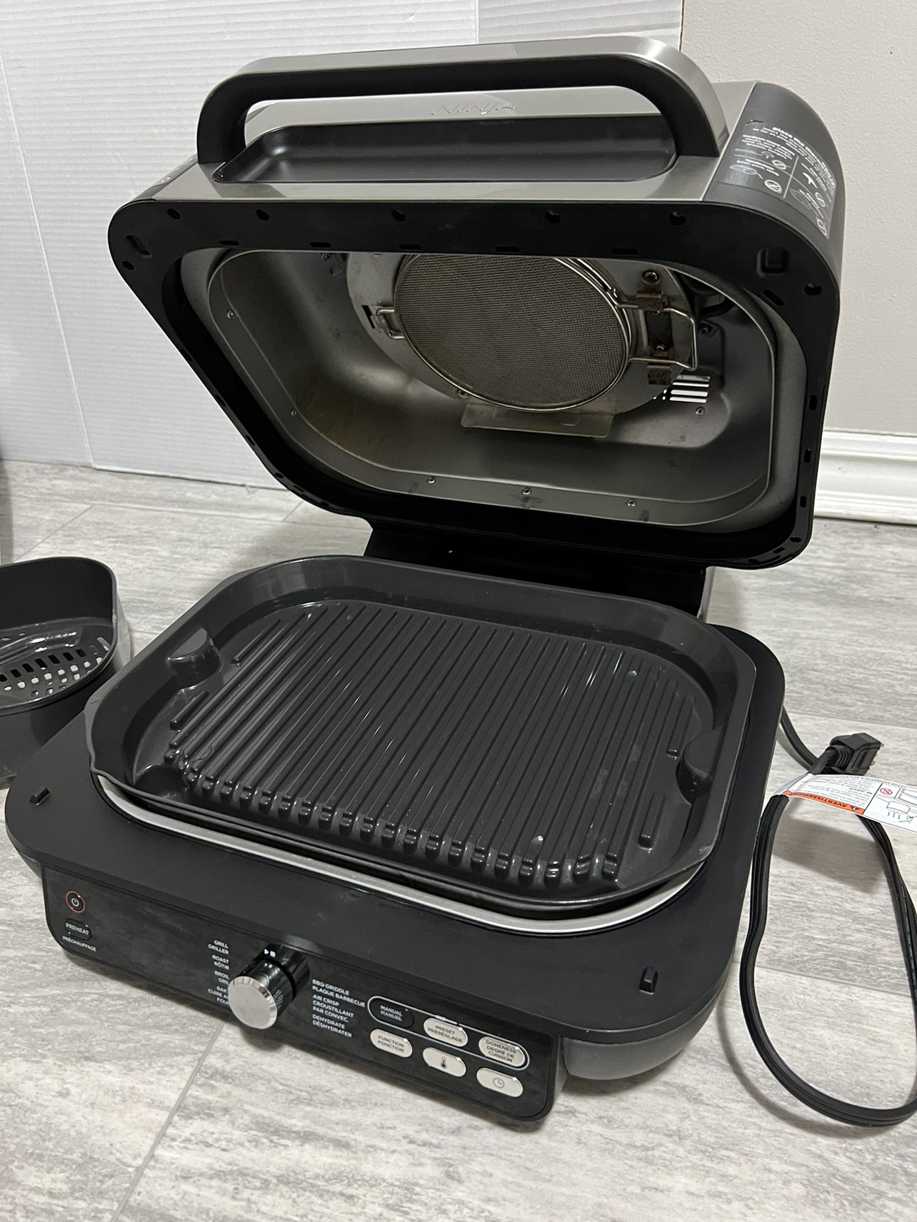 Ninja Foodi Pro 7-in-1 Indoor Combo, Smart Thermometer, Blac image indicator(5)