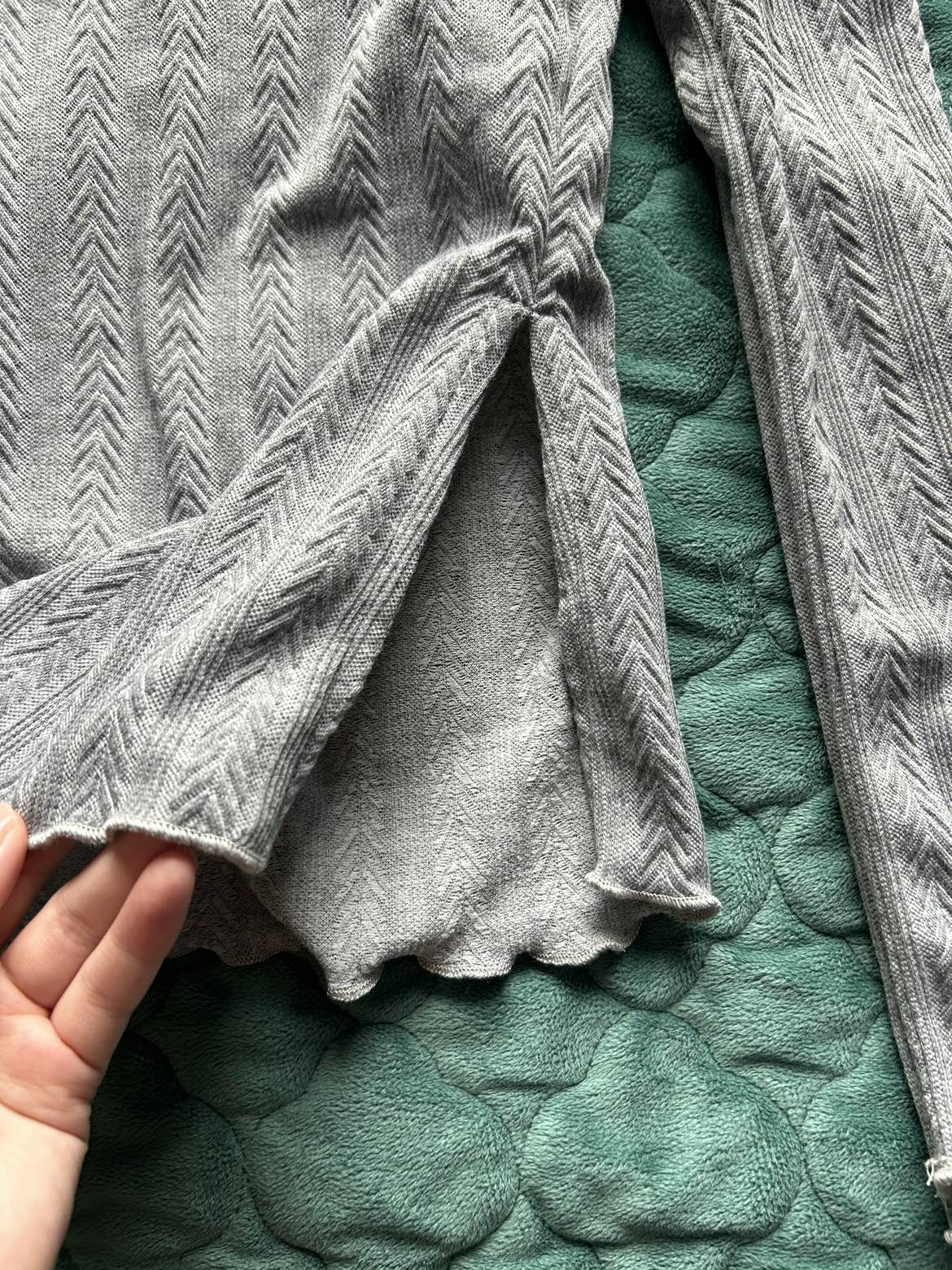 Off Shoulder Grey Long Sleeve image indicator(4)