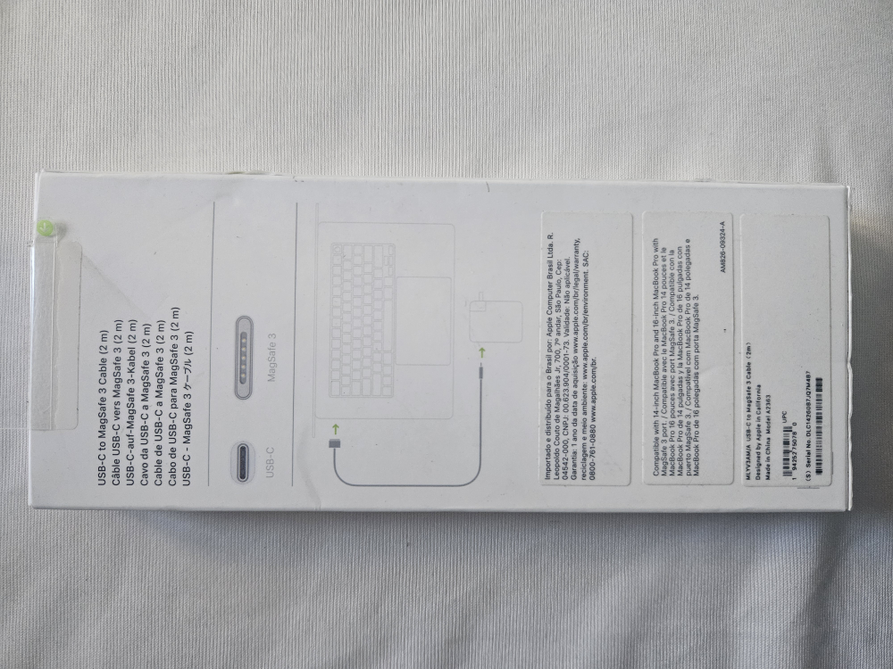 Apple..USB-C MagSafe 3. Cable (2m) image indicator(2)