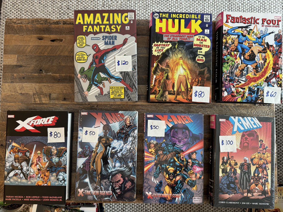 7 Marvel HC Omnibus X-Men Spider-man Sealed 1st DEADPOOL thumbnail