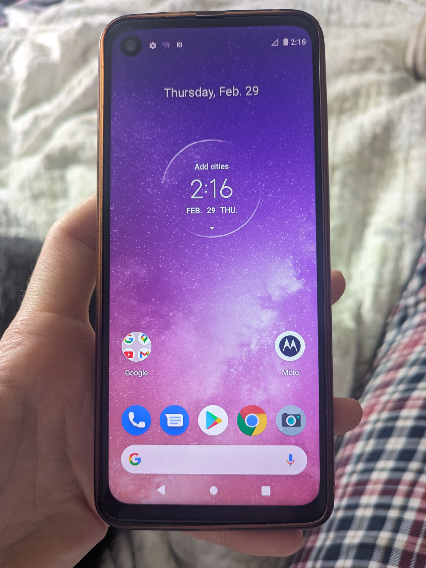 Unlocked Motorola One Vision Phone