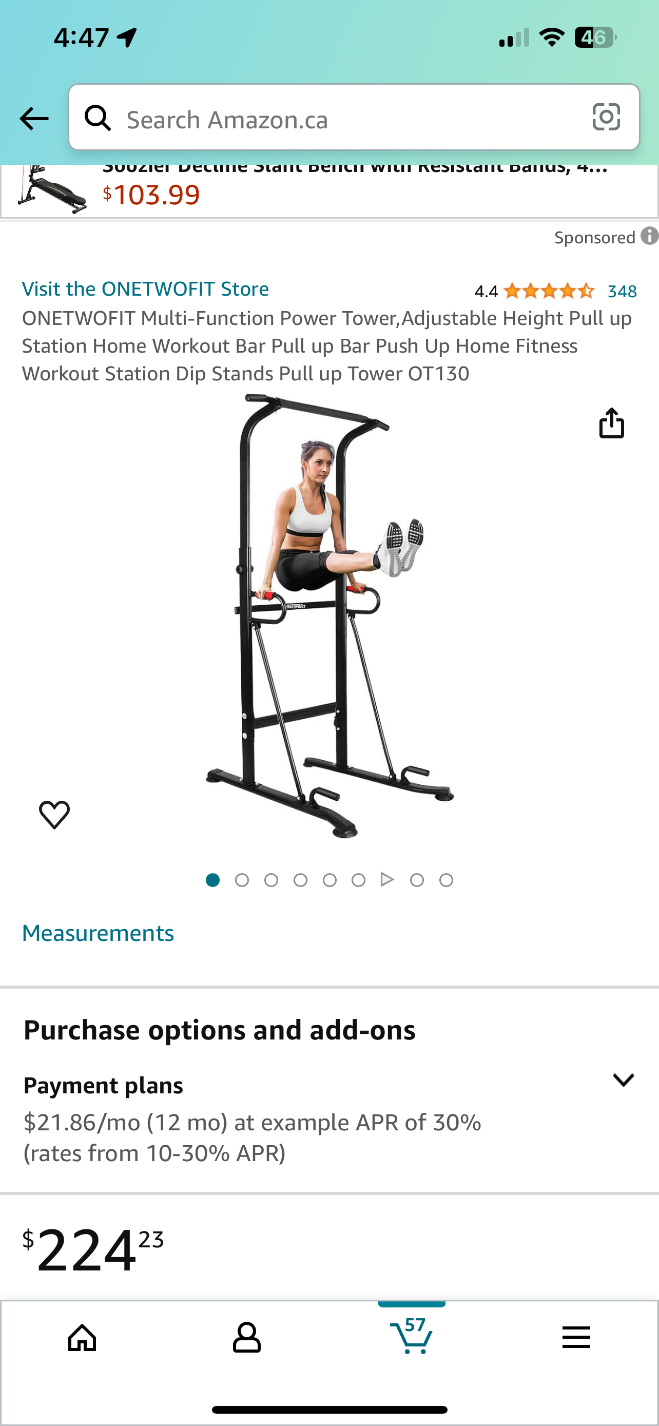 Multi-Function Power Tower,Adjustable Height Pull up Station - photo 4