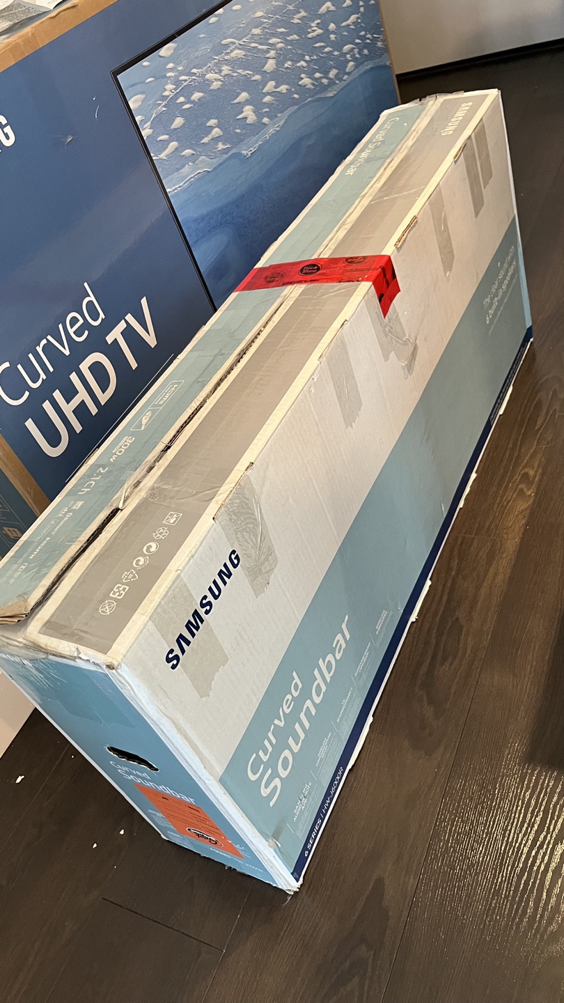 Curved TV 55” and Soundbar (together or separately) thumbnail