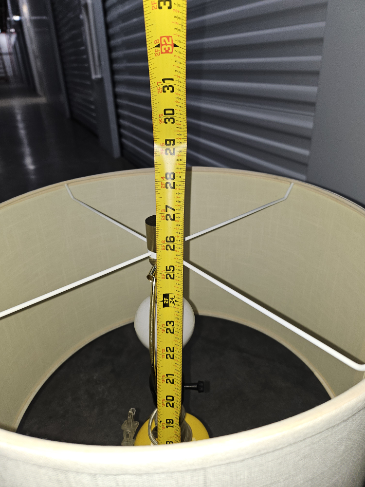 Yellow ceramic table lamp - photo 3
