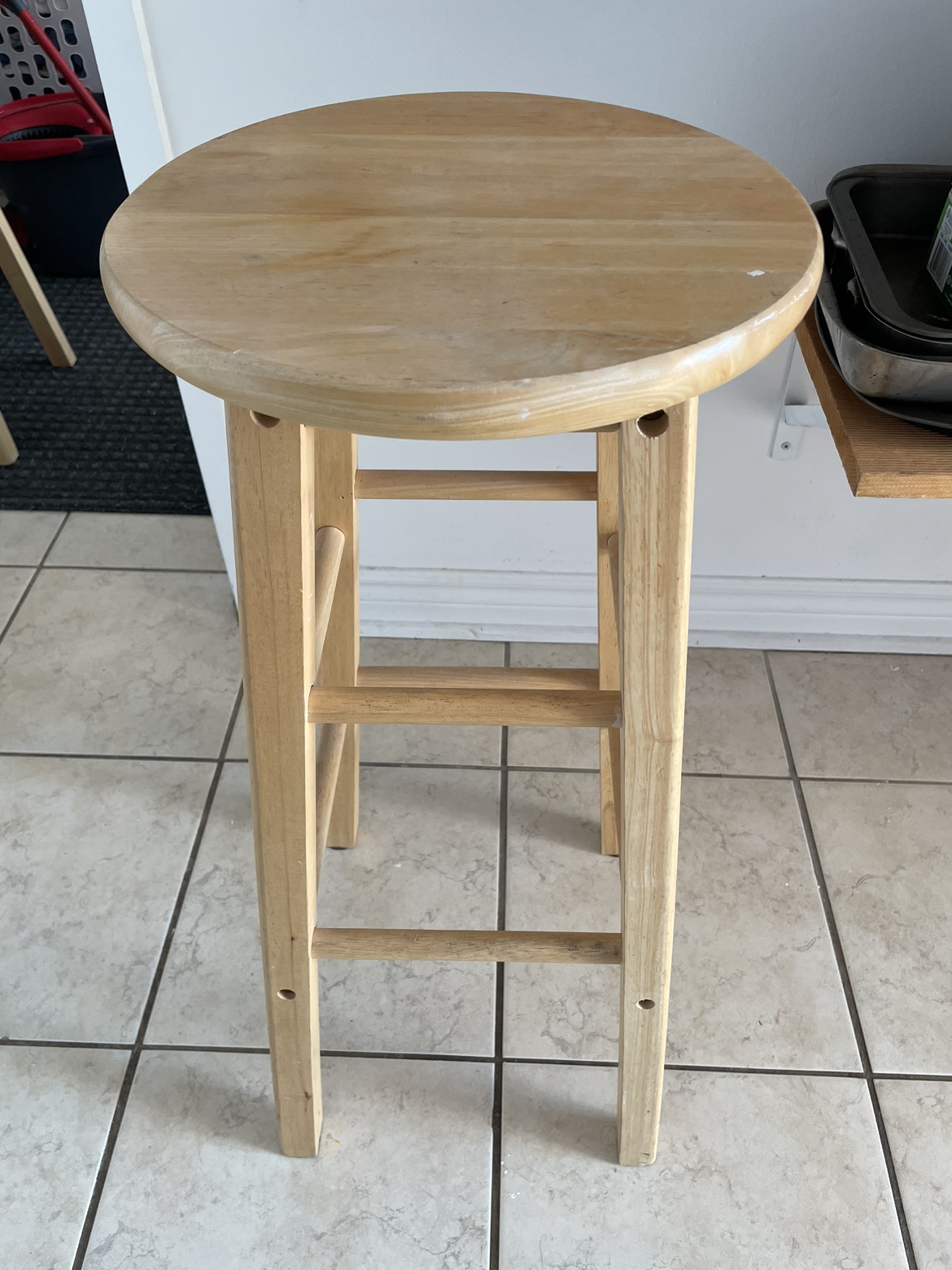 Wood Bar Stool - FREE