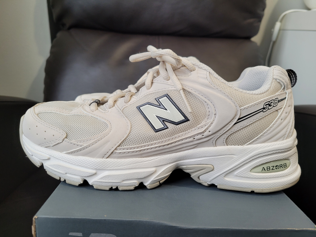 new balance sneakers unisex 6.5/24.5cm | mushroom white color thumbnail