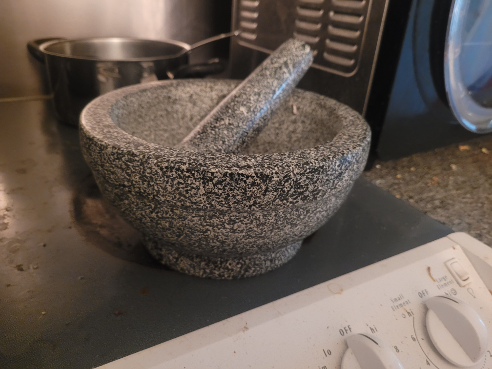 Granite mortar and pestle thumbnail