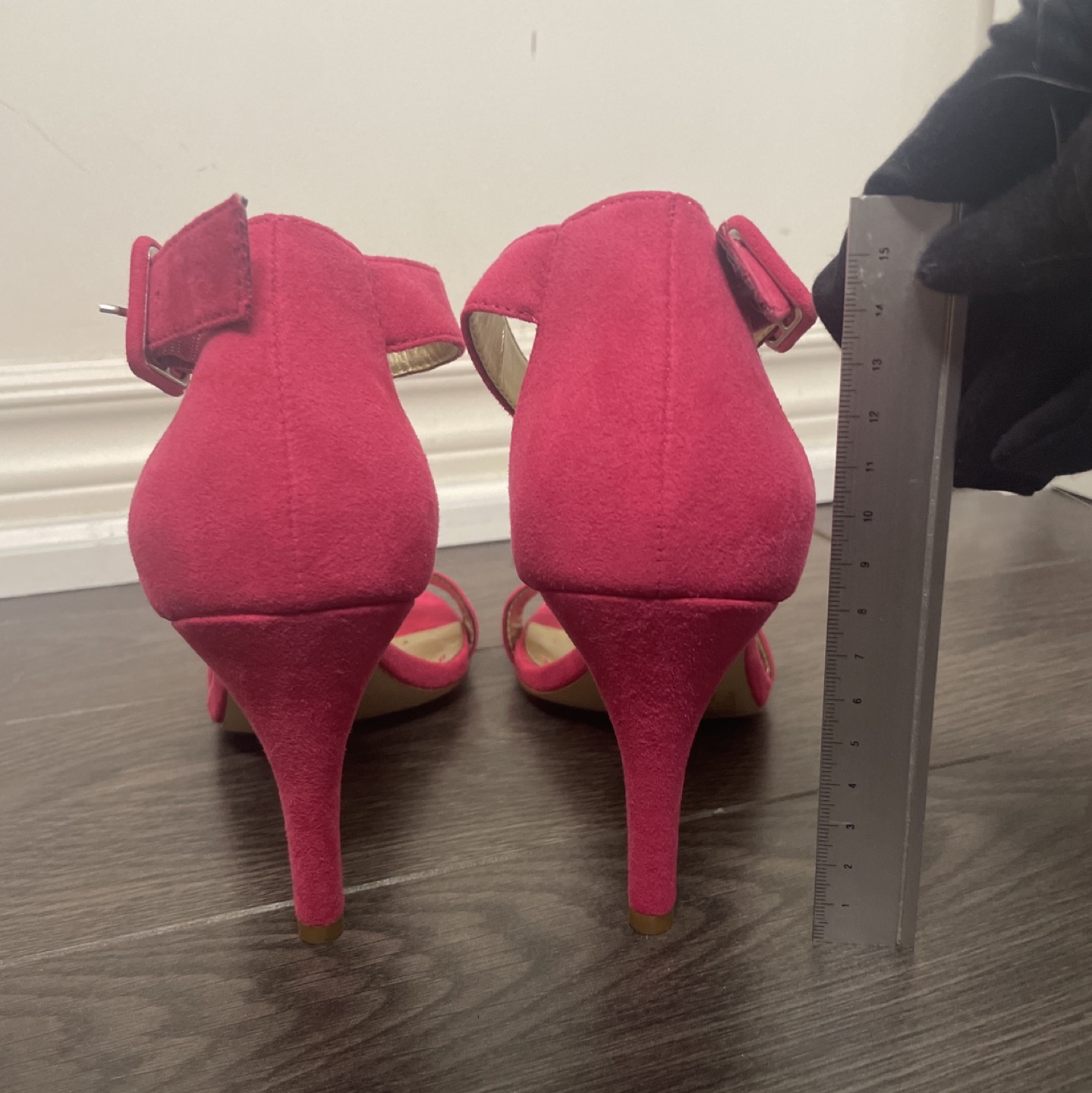 hot pink sandal with buckle 80mm size 7 - photo 3