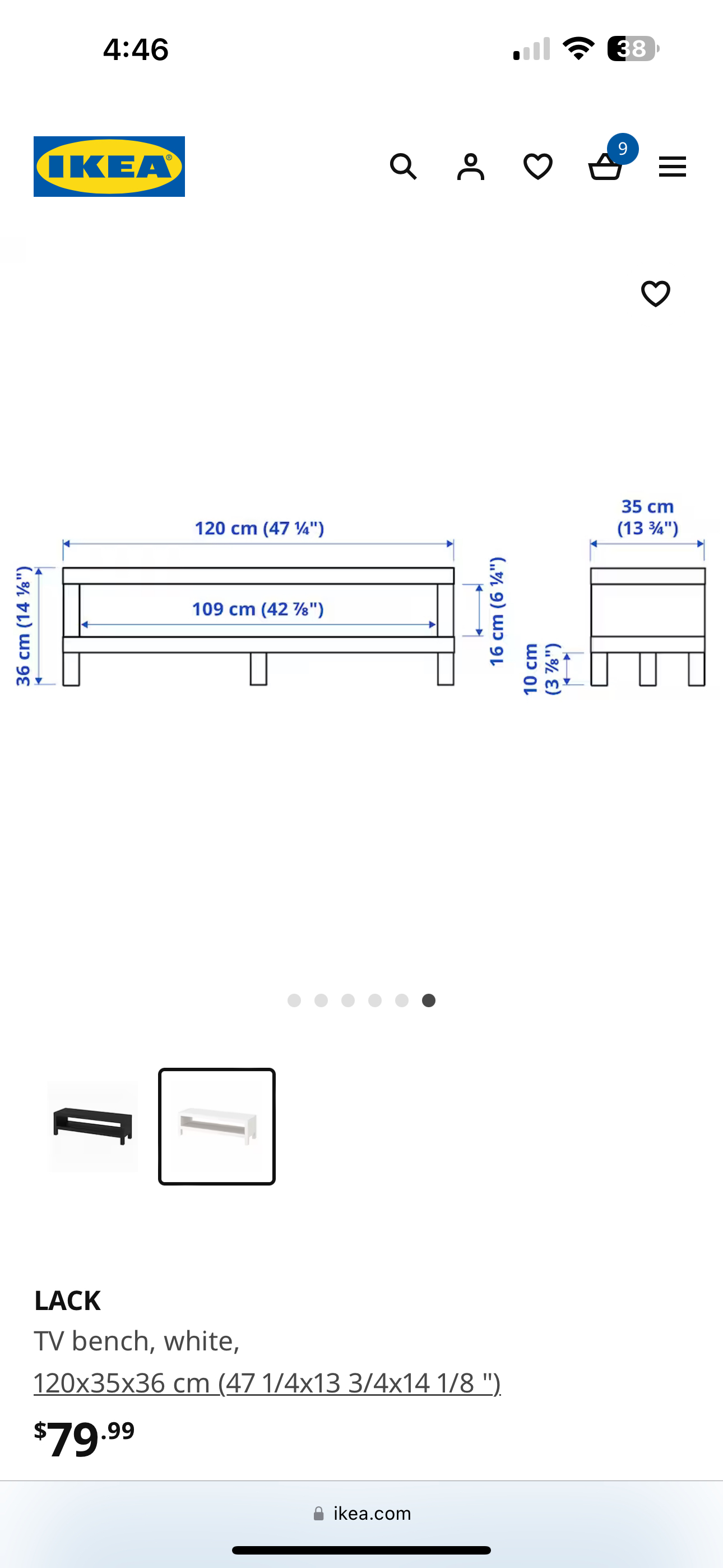 Ikea Lack TV stand - photo 2
