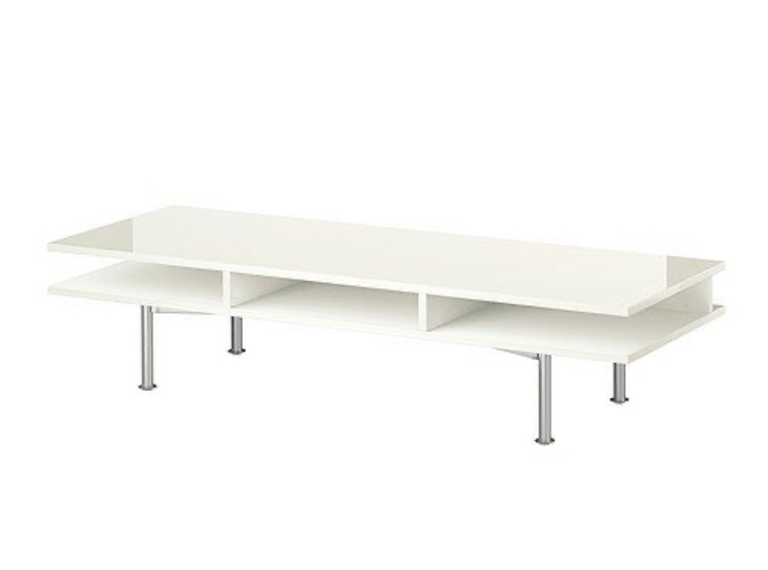 Ikea - Tofteryd TV Bench in Glossy White (Used) - photo 2