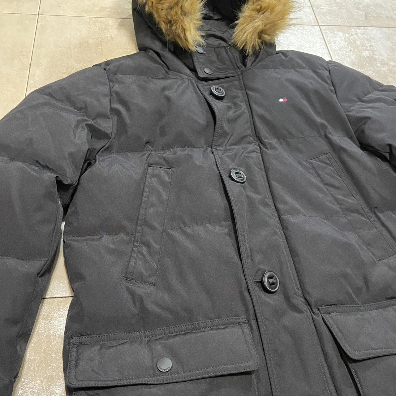 Tommy Hilfiger Qulited & Faux Fur Winter Parka Men's Large Black - photo 4