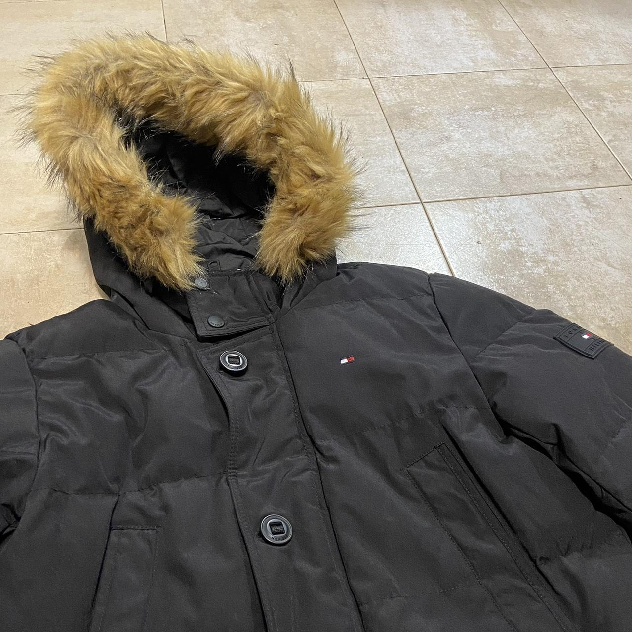 Tommy Hilfiger Qulited & Faux Fur Winter Parka Men's Large Black - photo 5