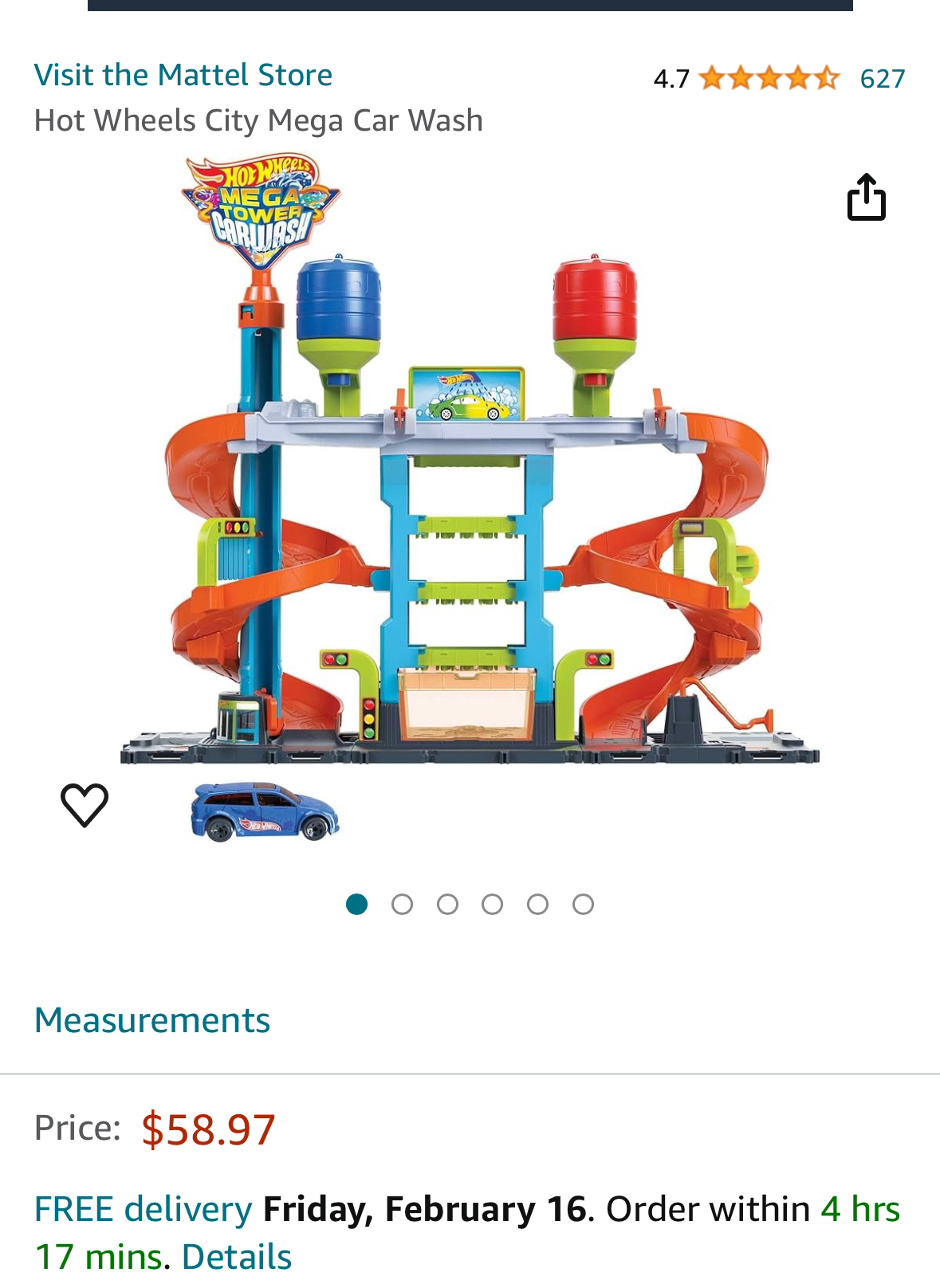 Hot Wheels City Mega Car Wash image indicator(2)