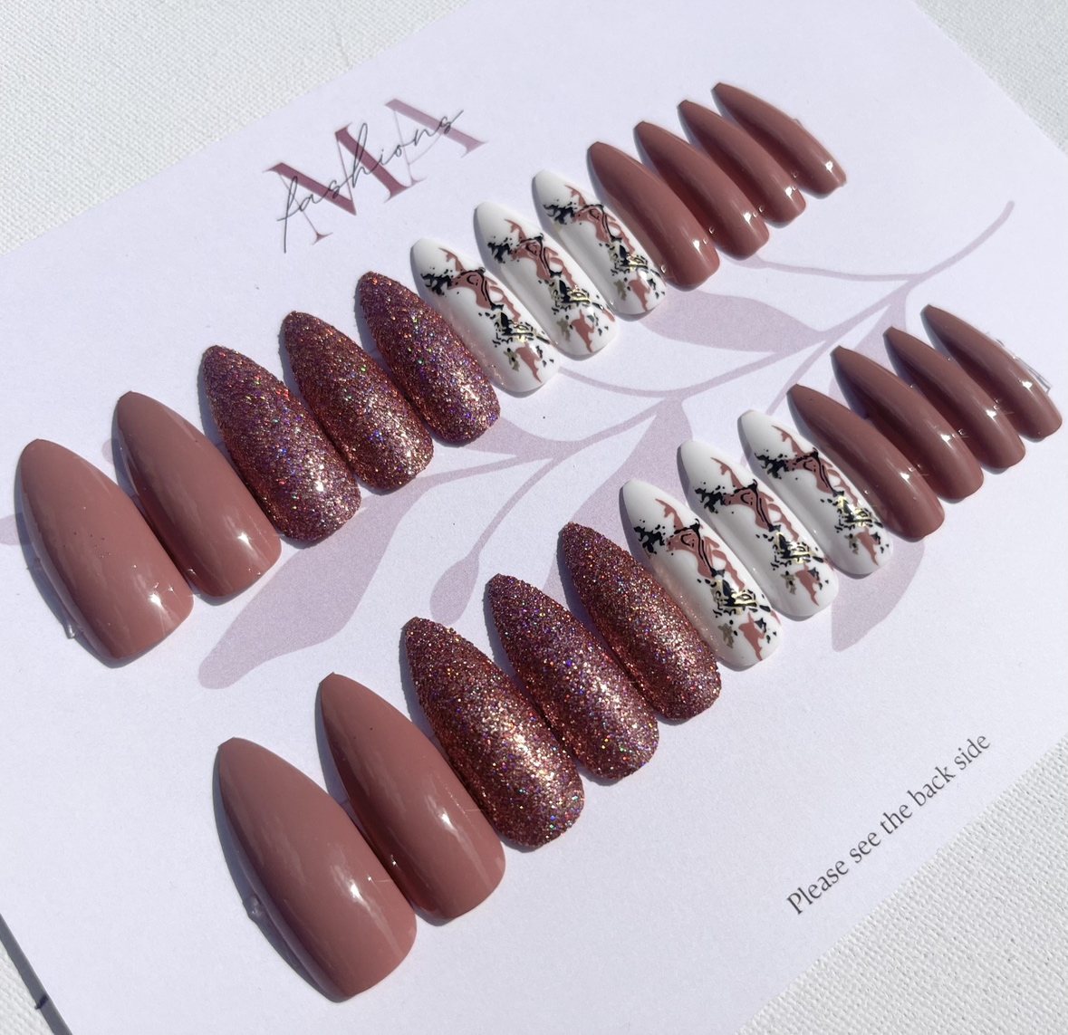 Press on nails (free nail care kit) FREE DELIVERY on 3 sets
