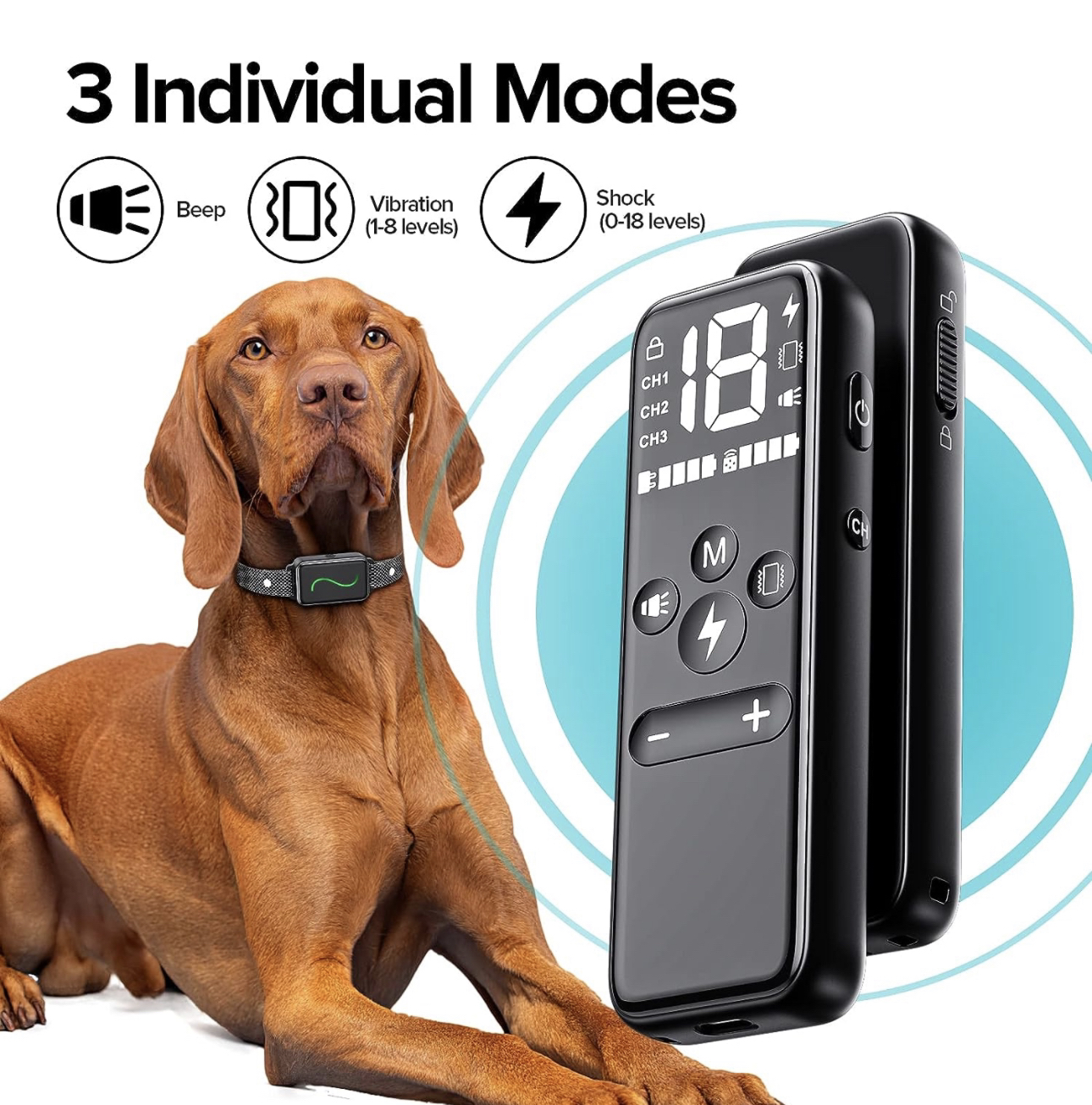 Dog Collar Training with Remote for Small, Medium, Large image indicator(2)