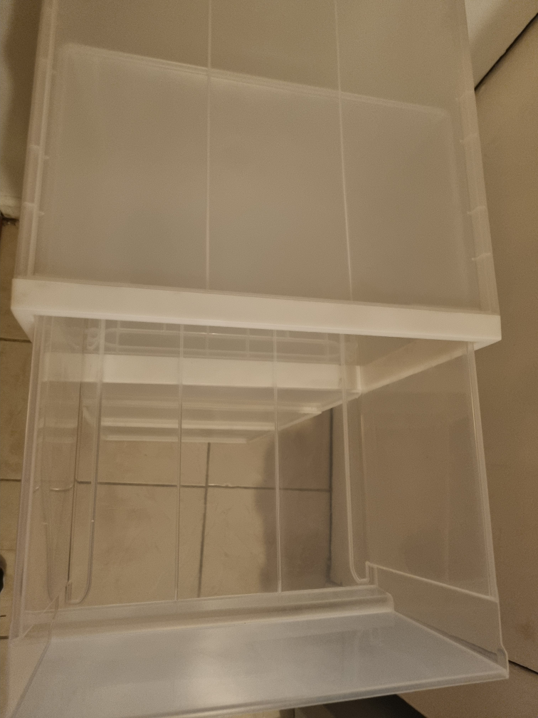 transparent plastic cupboard 4 drawers - photo 2