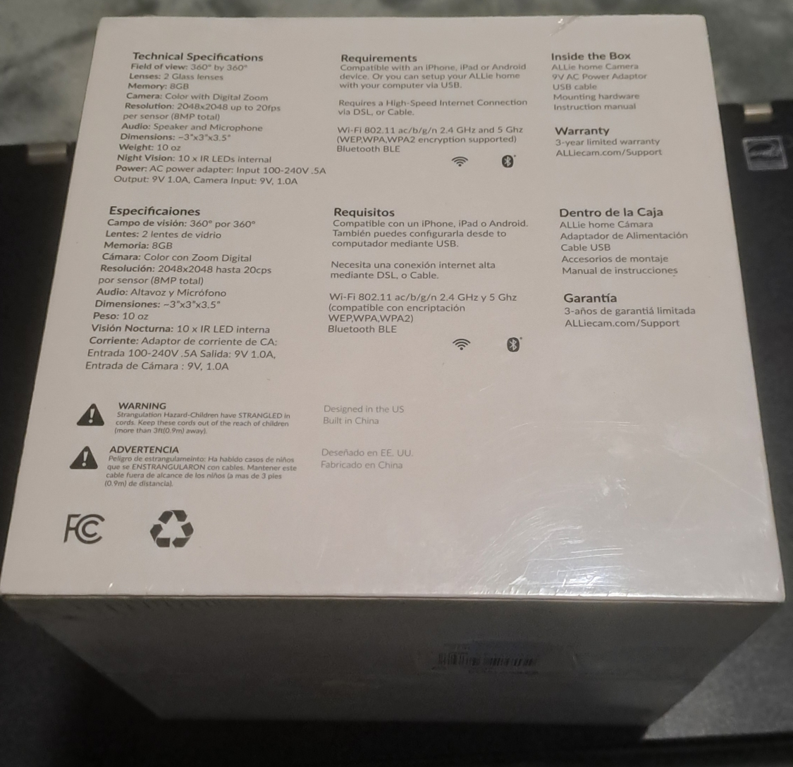 ALLie Home Smart Camera Brand New image indicator(6)