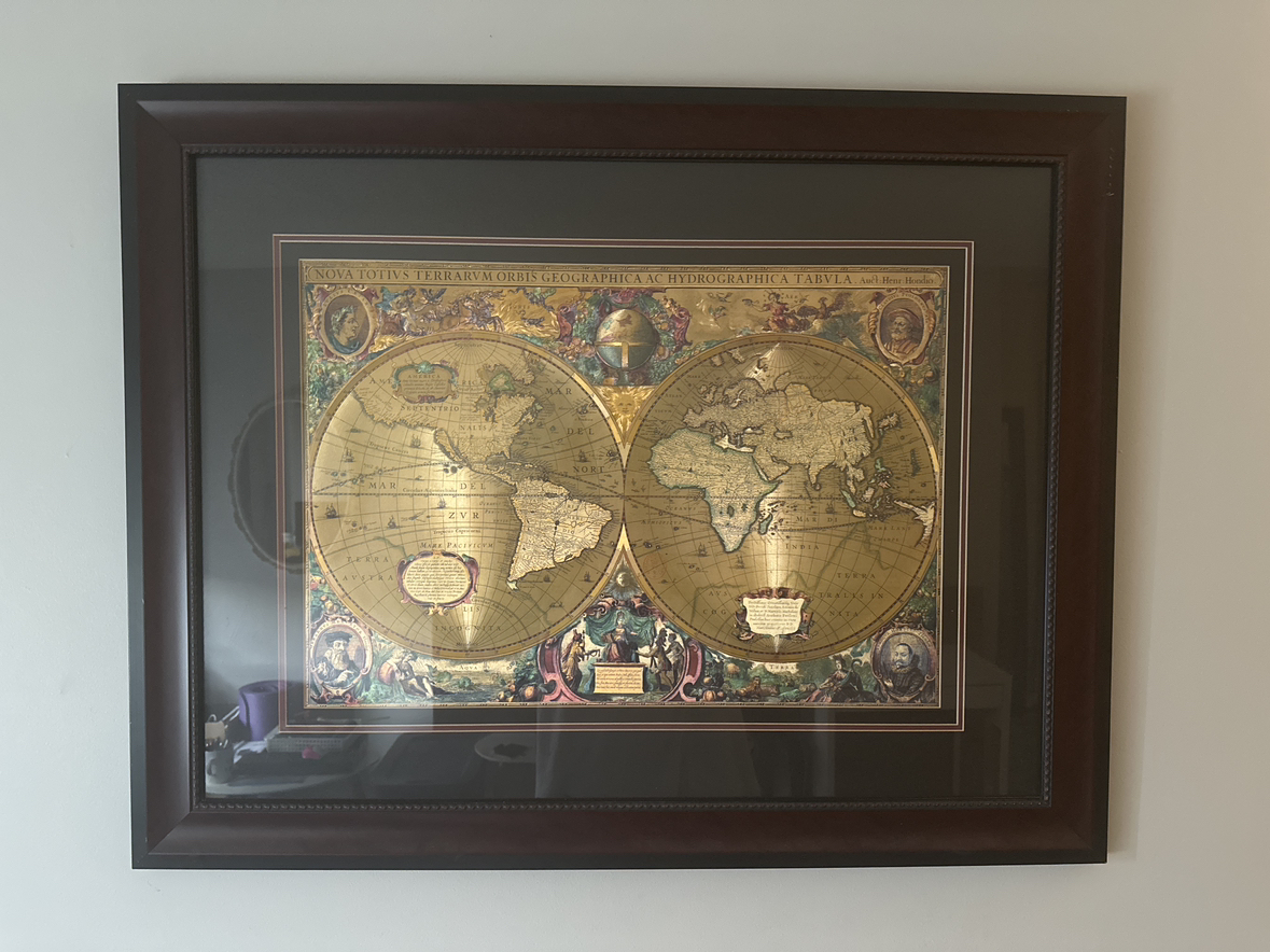 world map art - medieval/renaissance style