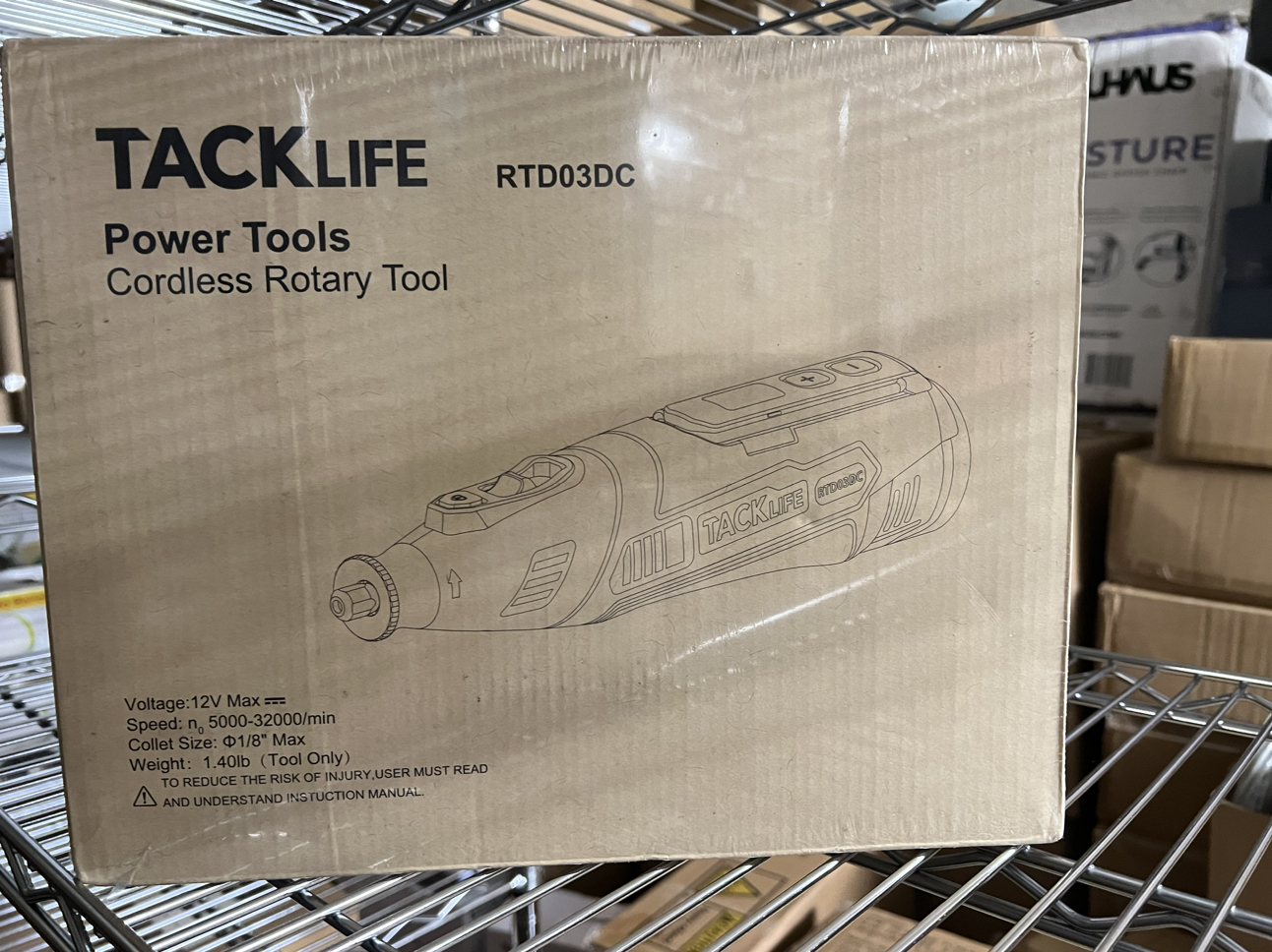 TACKLIFE 12V Cordless Rotary Tool with 46 Accessories – RTD03DC thumbnail