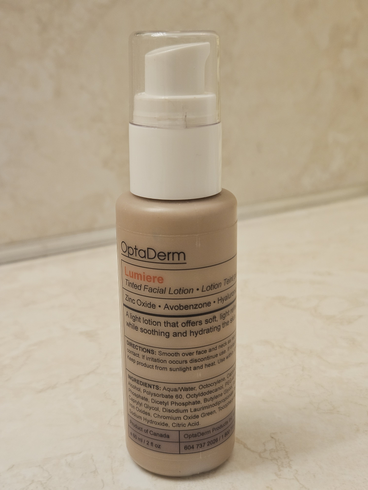 Optaderm Lumiere Tinted Facial Lotion Sunscreen Like new