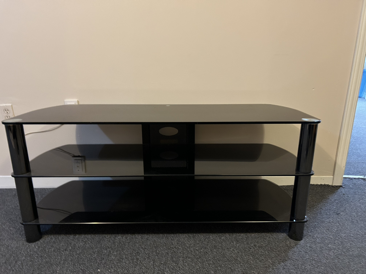 Glass Tv stand console thumbnail