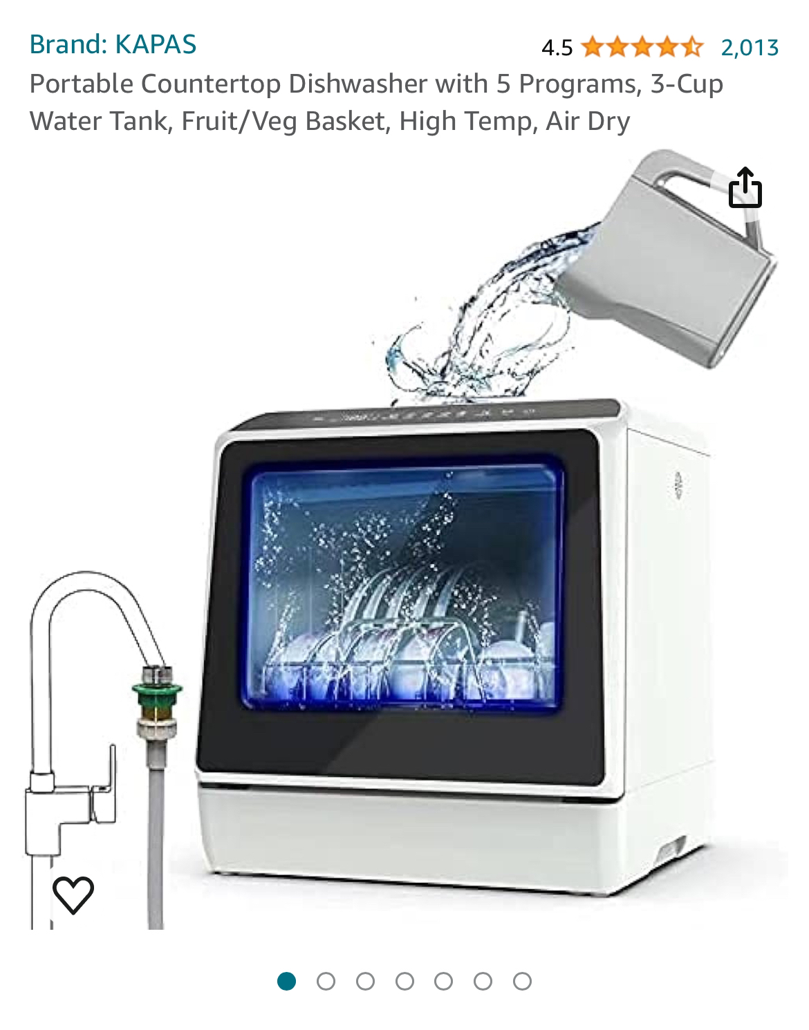 Brand new Portable countertop Dishwasher image indicator(5)