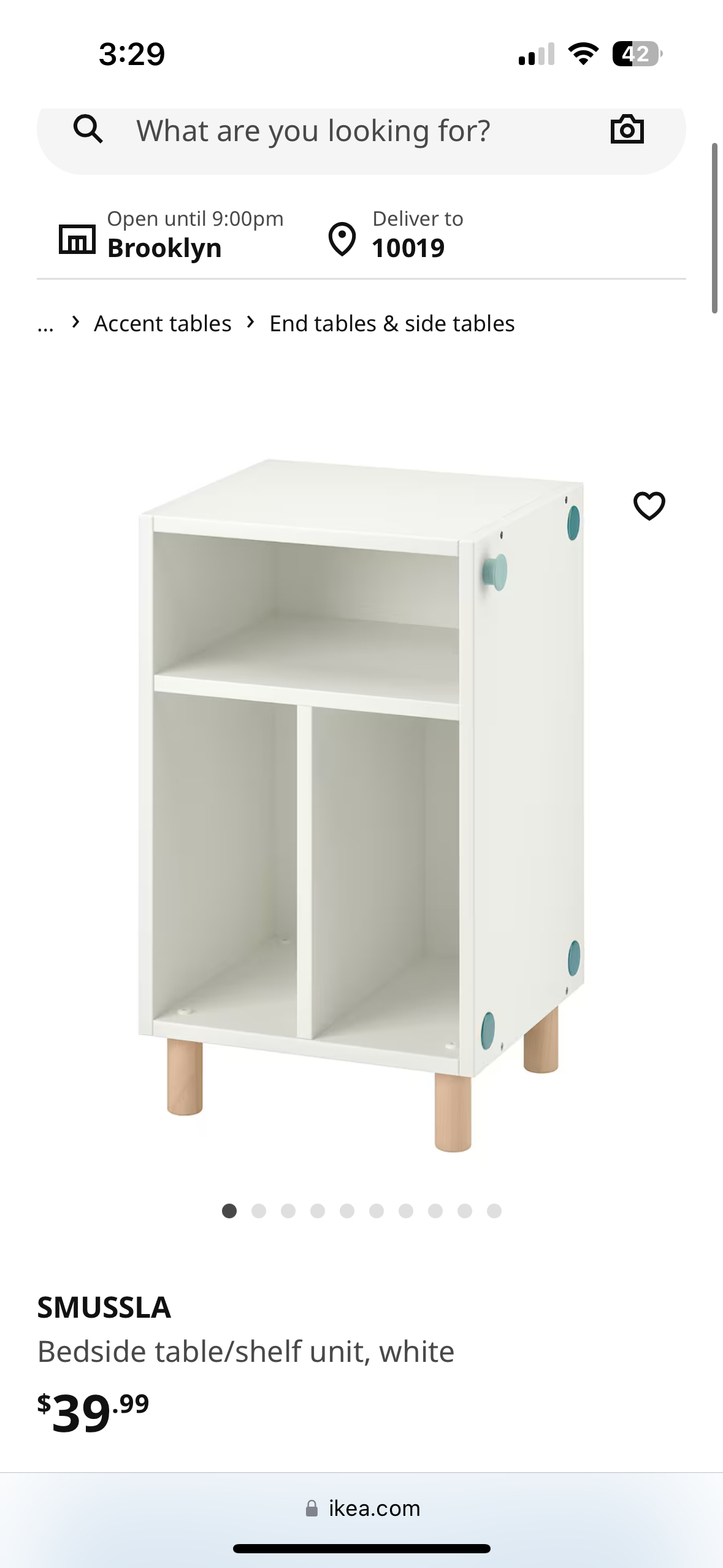 Bedside table Ikea