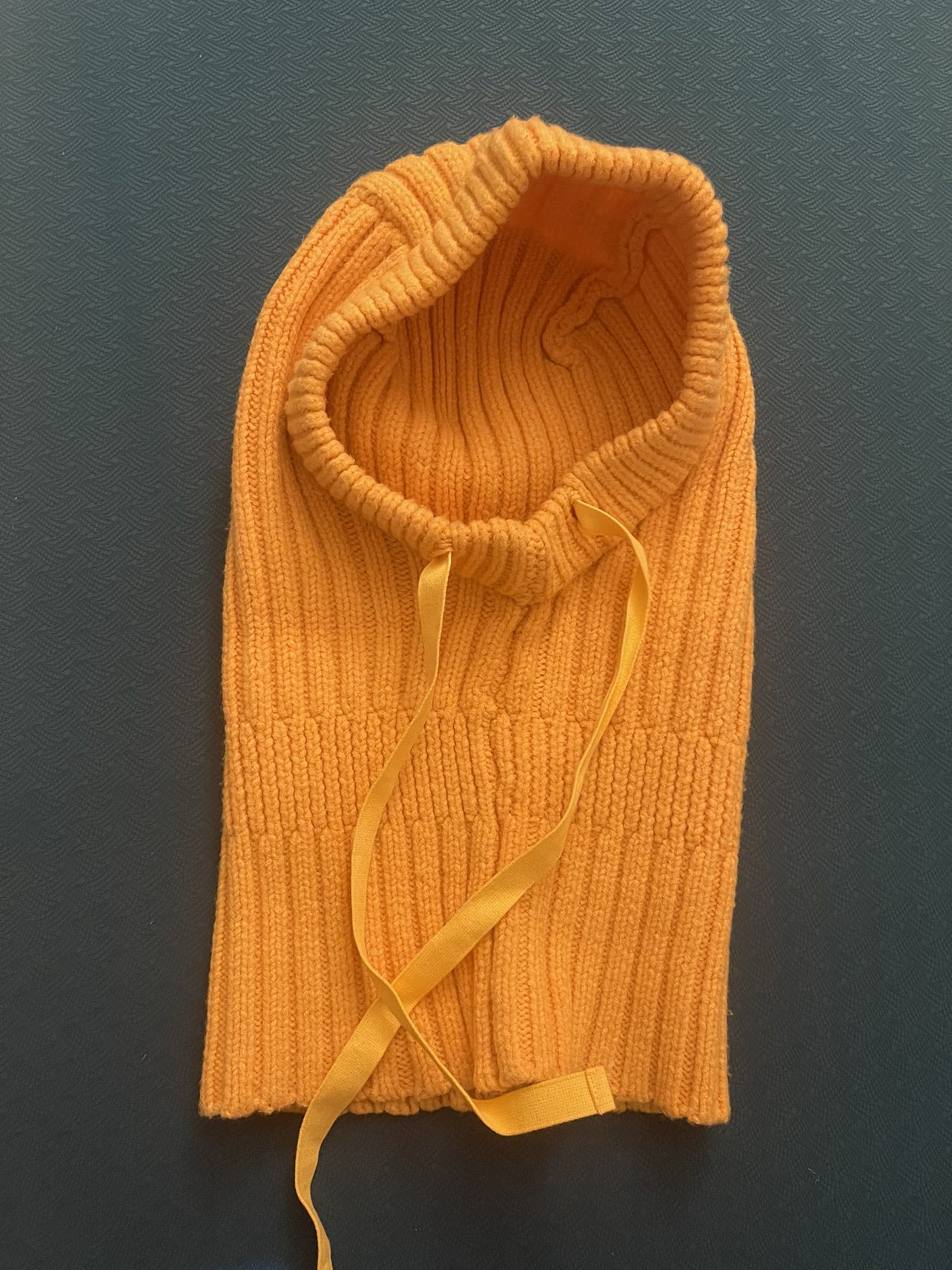 Yellow balaclava, hood, cap unisex #freecycle - photo 2