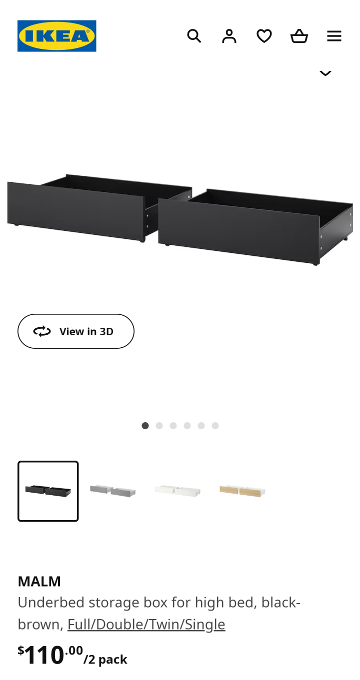 under bed drawers