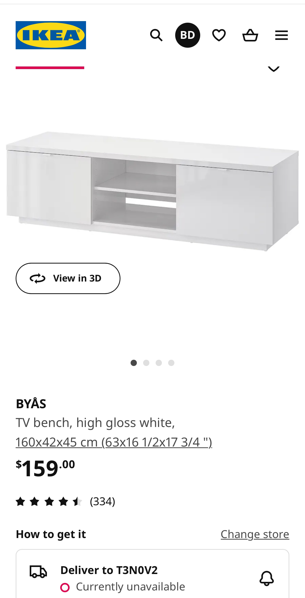 White Ikea TV Stand - photo 5