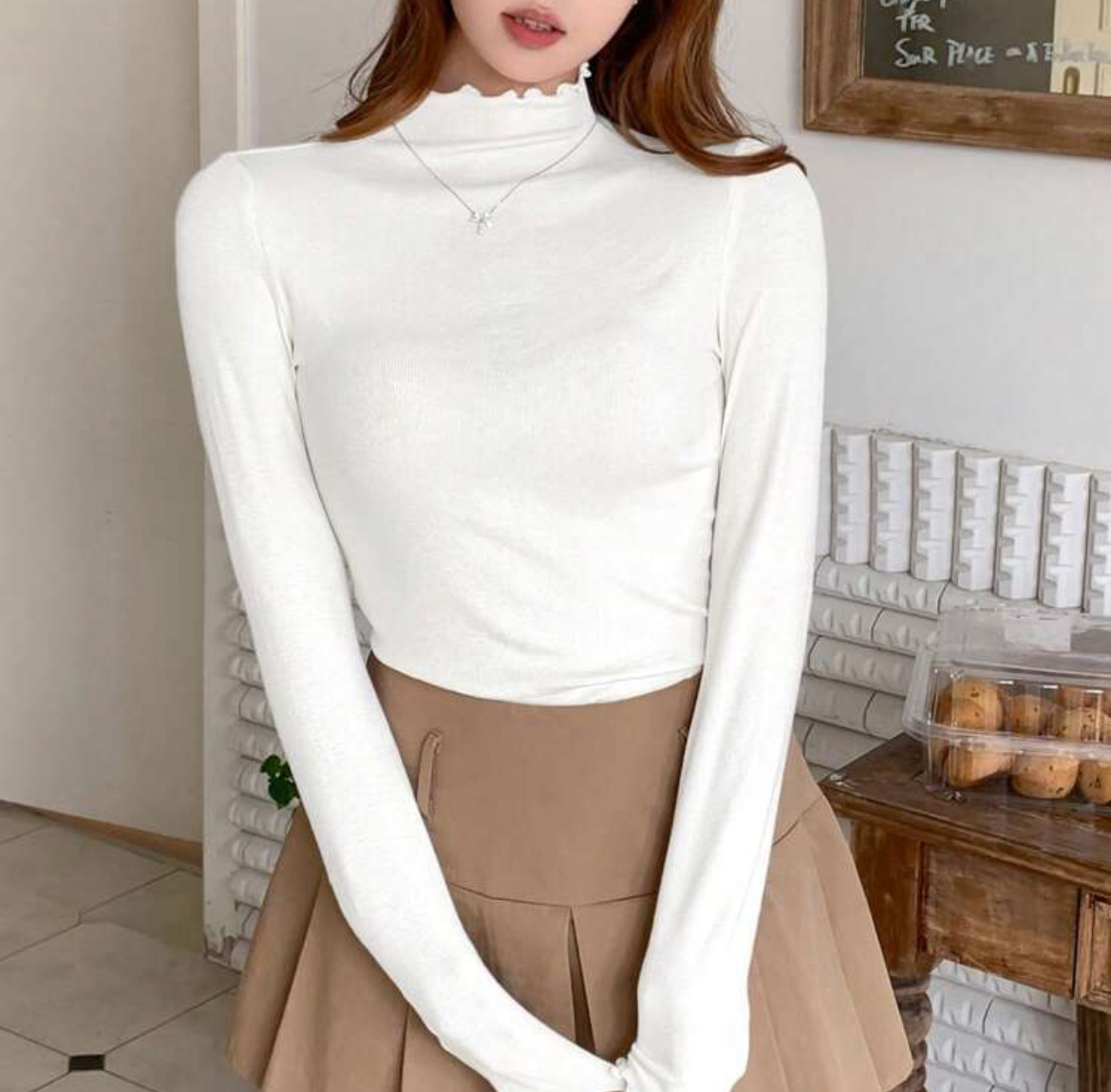 White Turtleneck Tee thumbnail