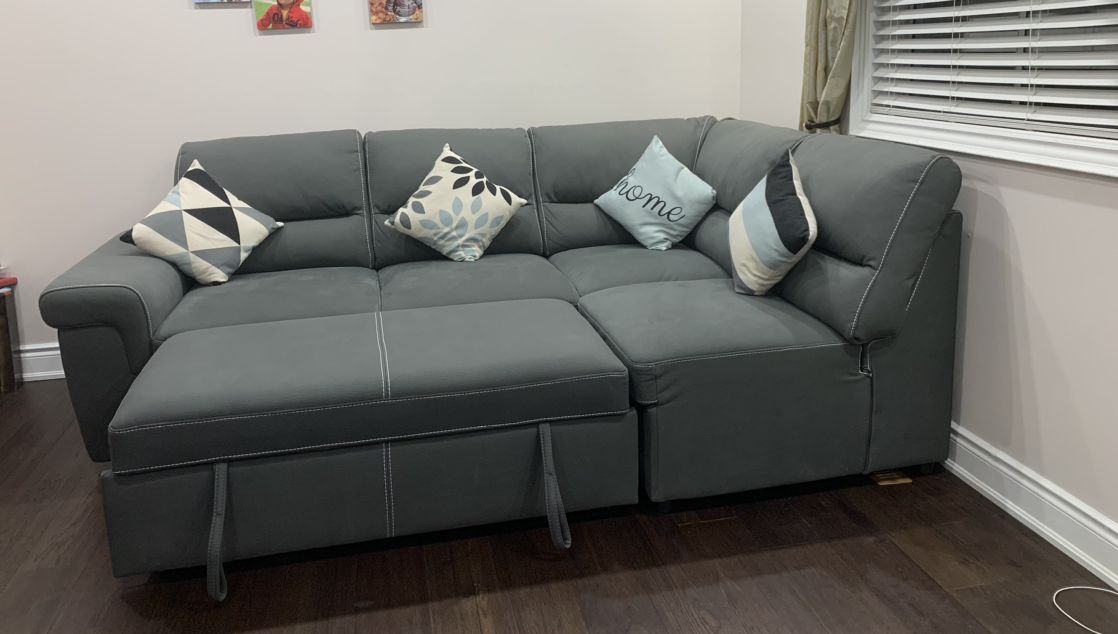Sectional sofa with pop up bed - photo 5