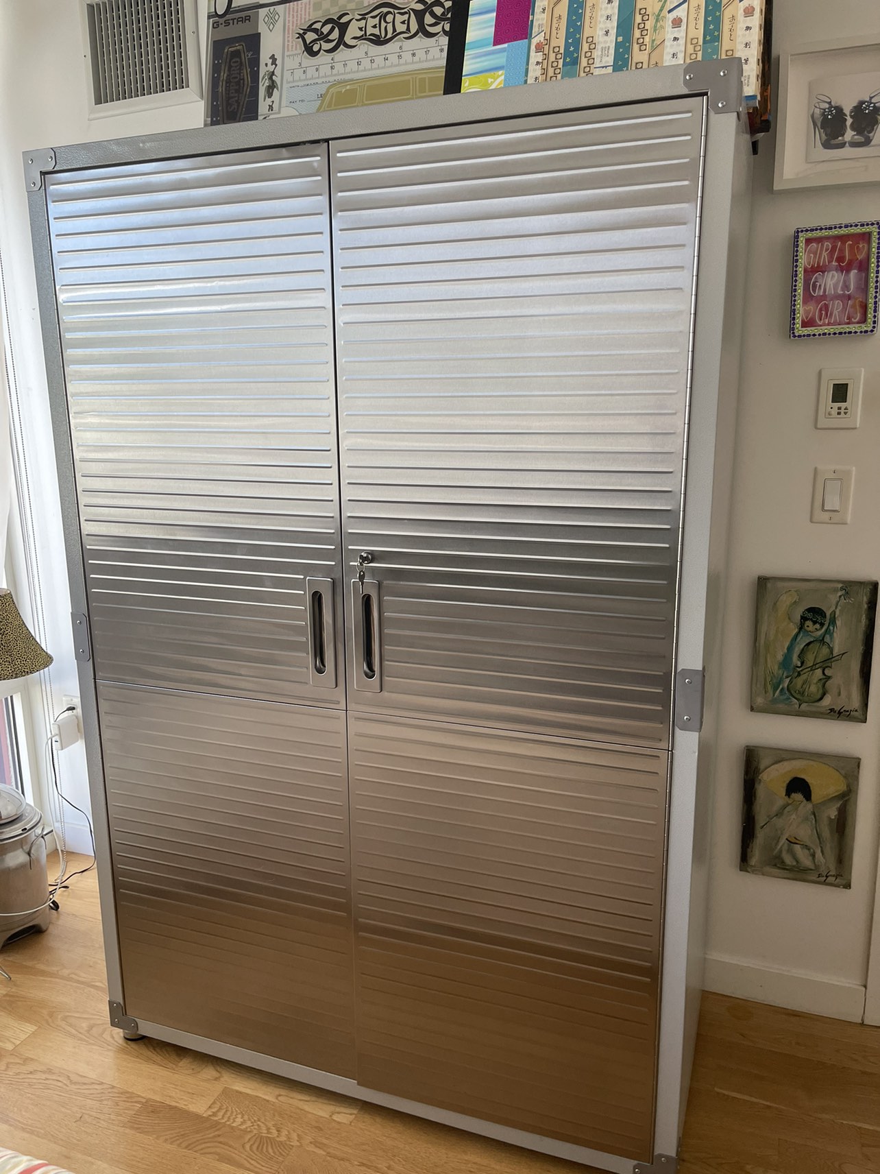 Seville Classics UltraHD Mega Storage Cabinet 48"Wx24"Dx72"H