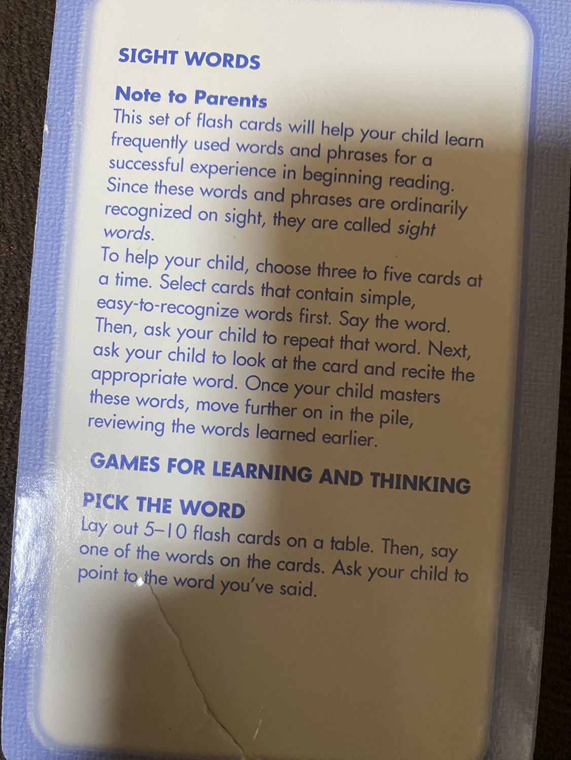 Sight words - sentence formation cards image indicator(3)