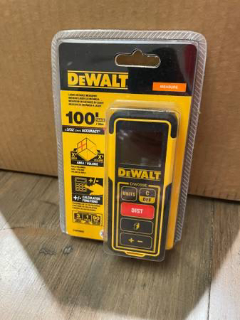 Dewalt Laser Measure Tool/Distance Meter (100' Range) thumbnail