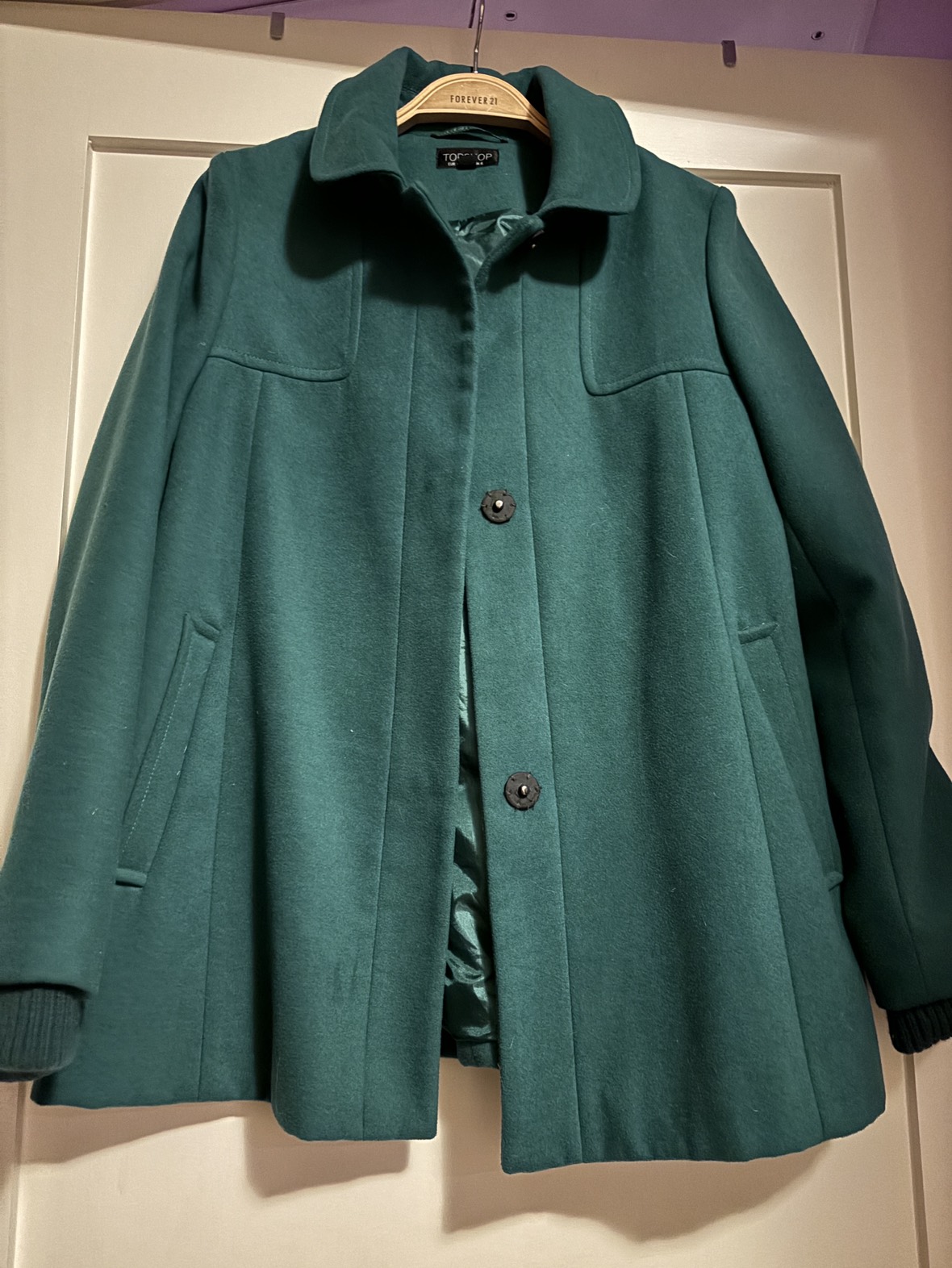 Top Shop wool short coat thumbnail