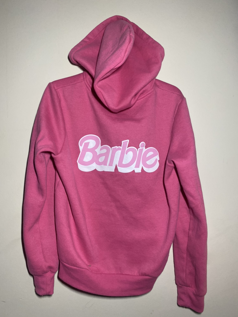 Barbie Vintage style adult small zip-up hoodie