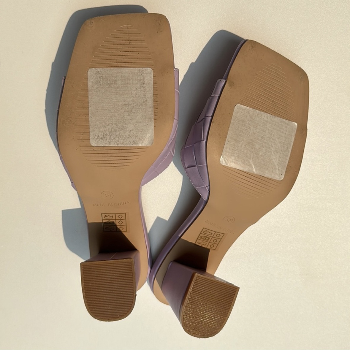 Raid Purple Albie Woven Slip-On Block Heel Sandals - photo 3