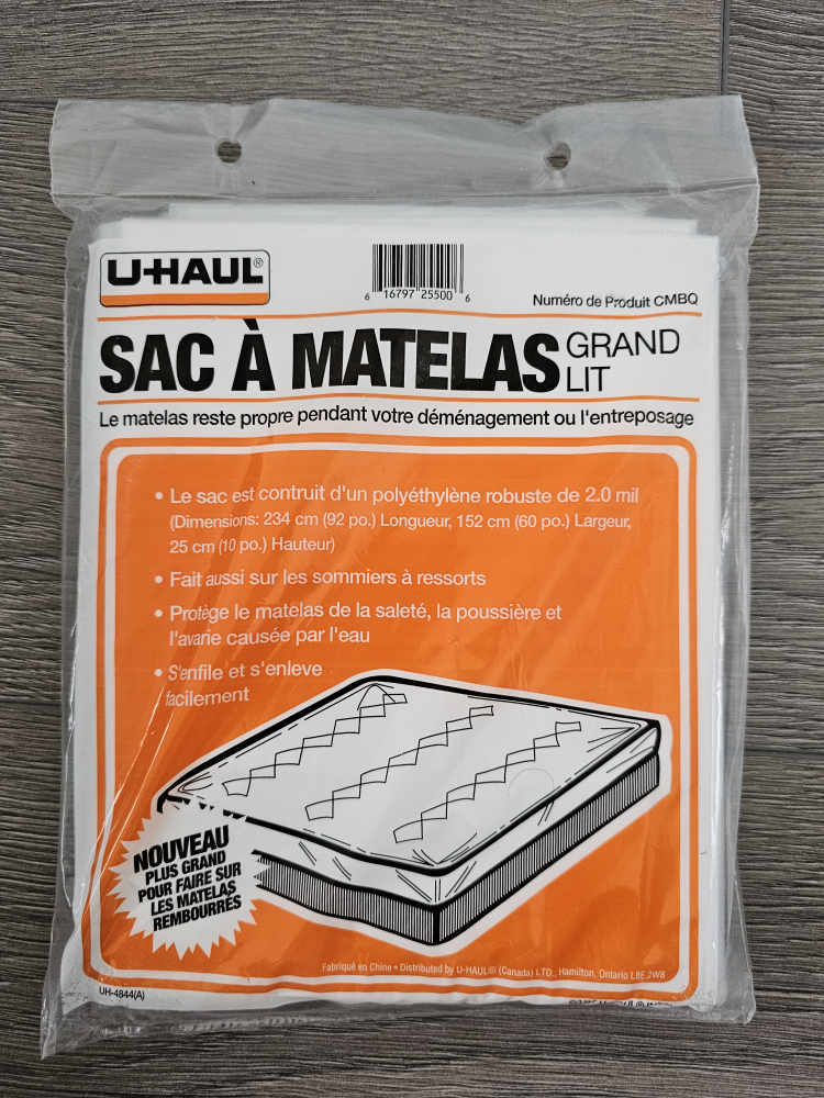 U Haul queen size mattress plastic bag - photo 2