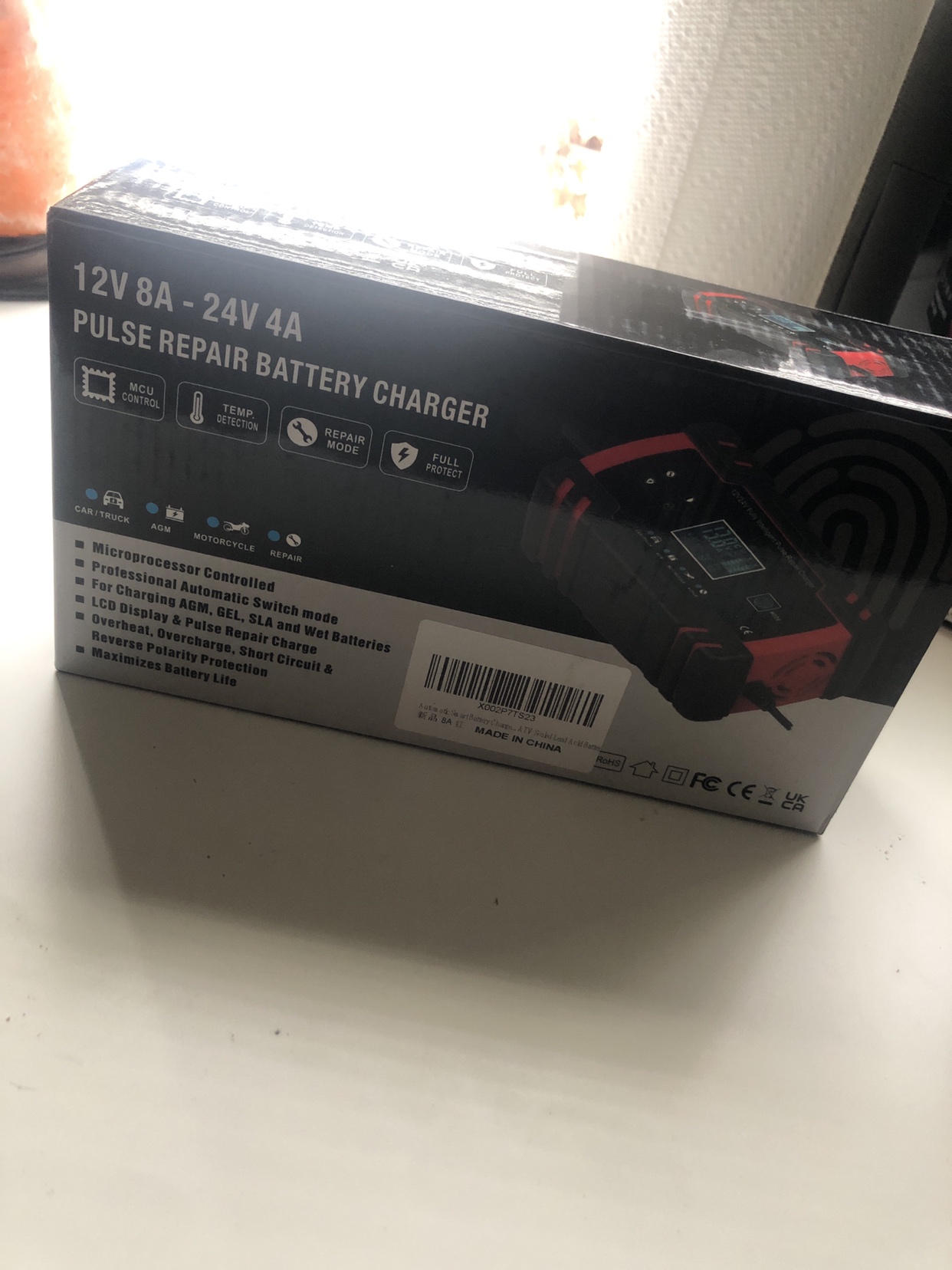 12V 8A to 24V 4A Pulse Repair Battery Charger