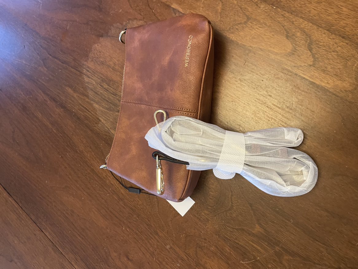New with tags tan cross body bag
