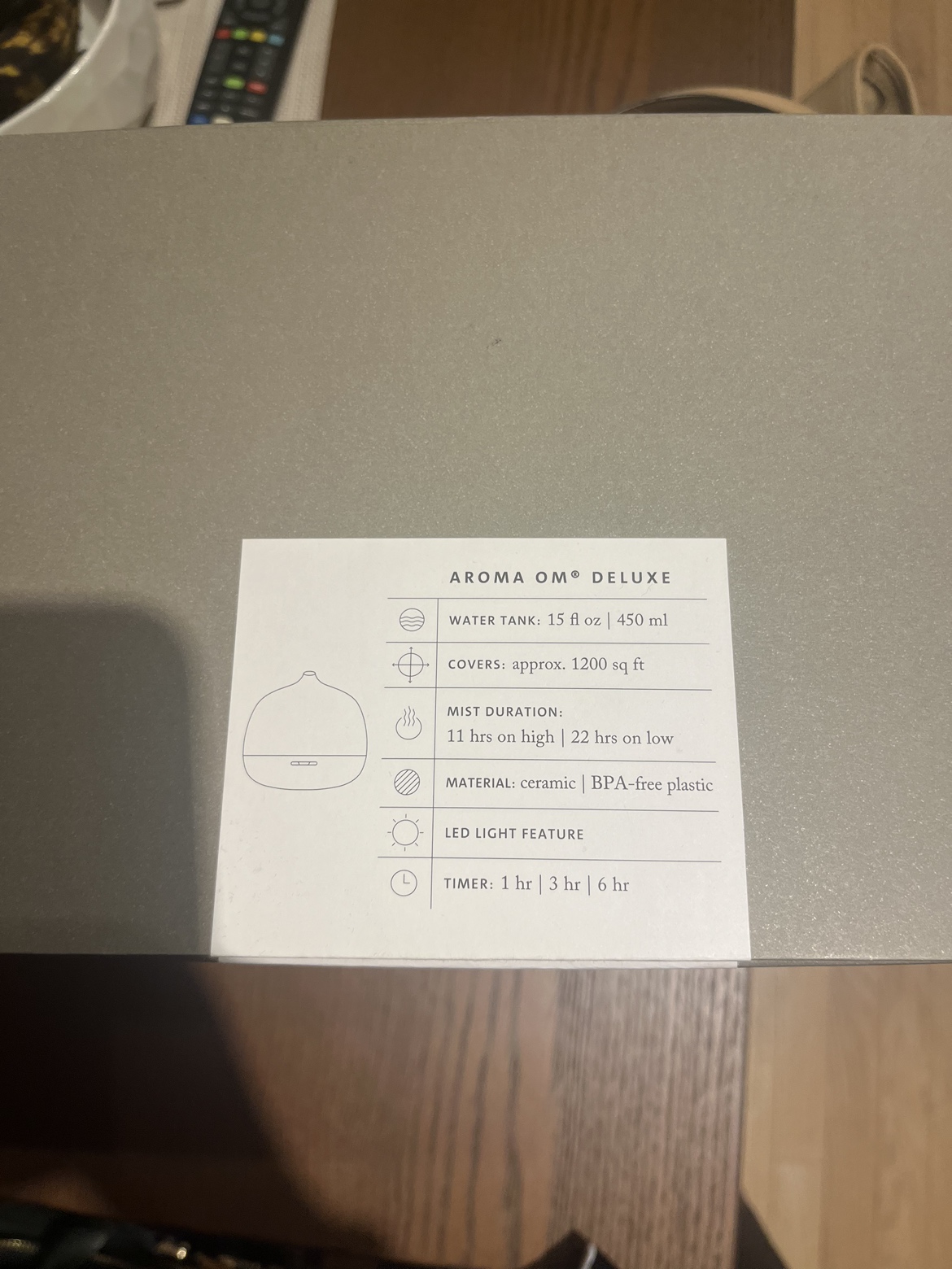 NEW SAJE - Aroma Delux Ultrasonic Diffuser image indicator(4)