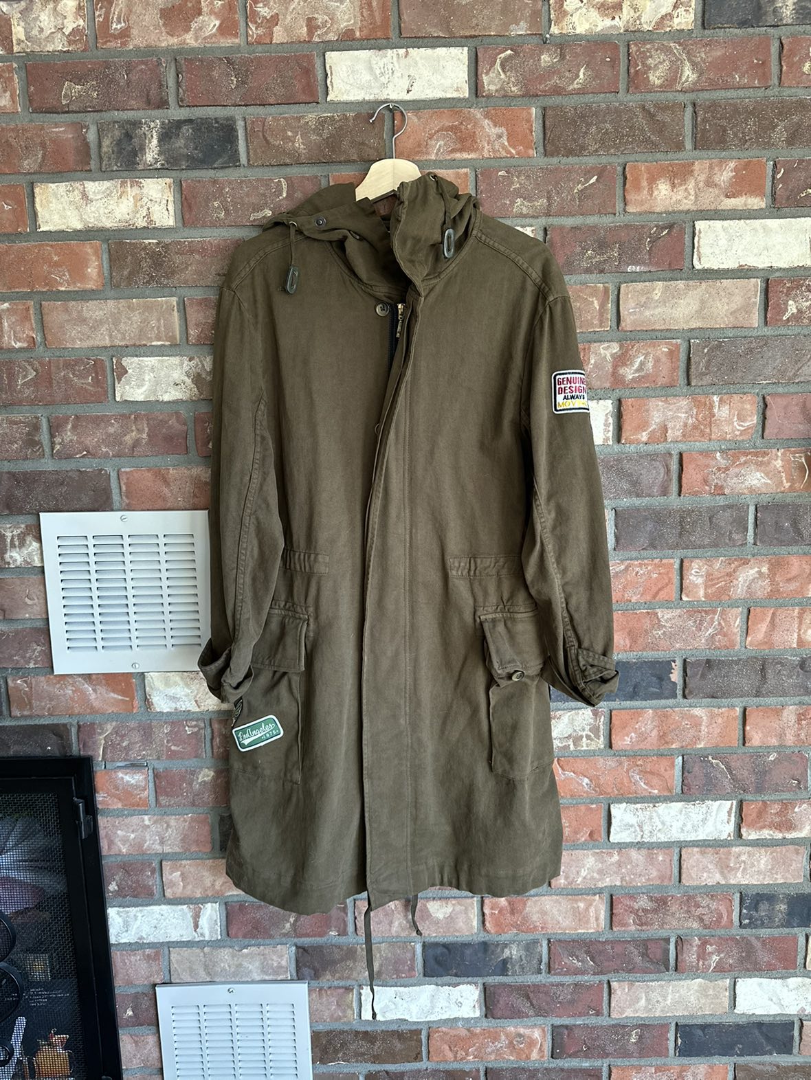 *NEW* ZARA Military Hooded Long Jacket