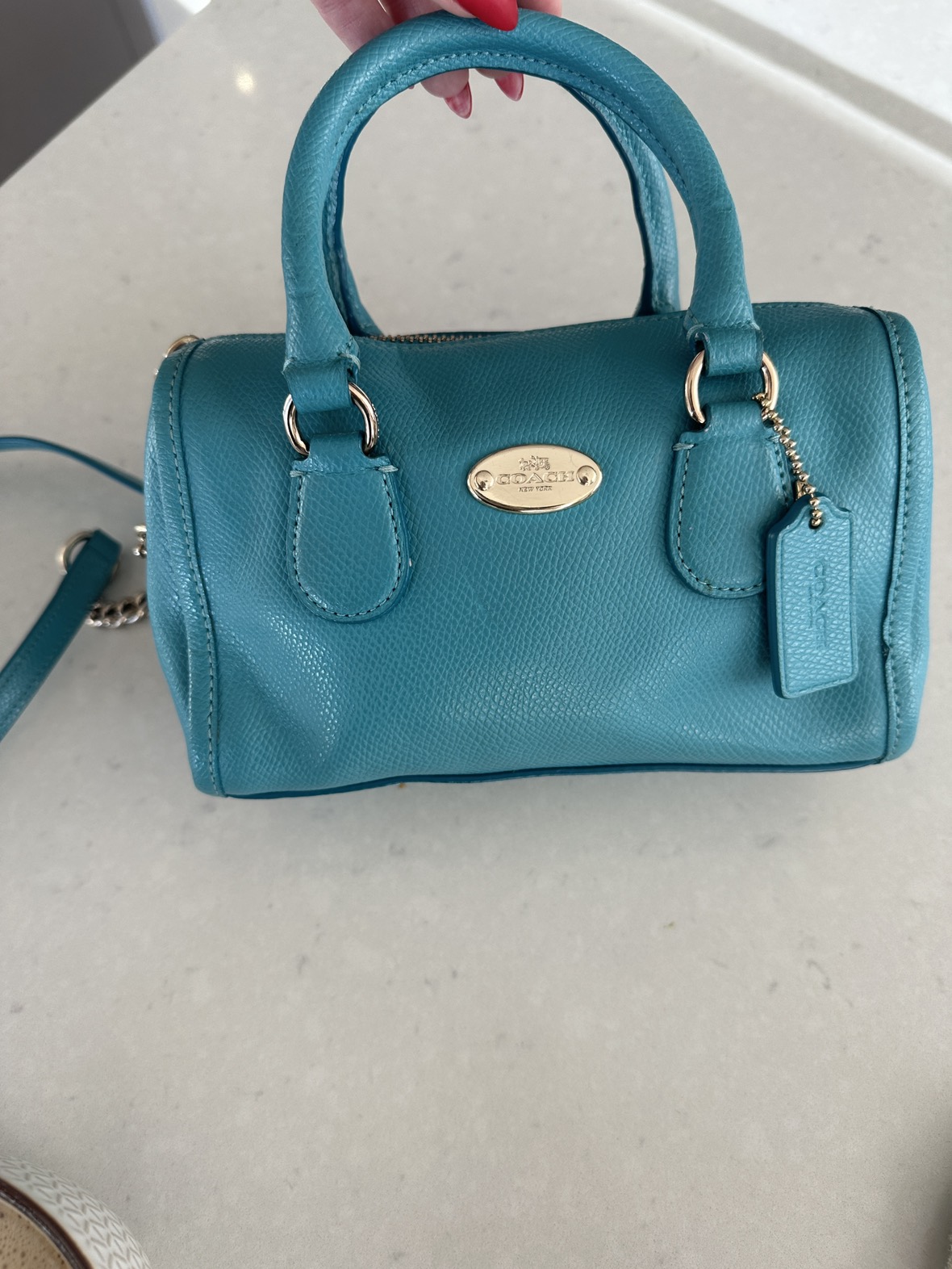 Coach Leather Super Mini Bennet Satchel Crossbody