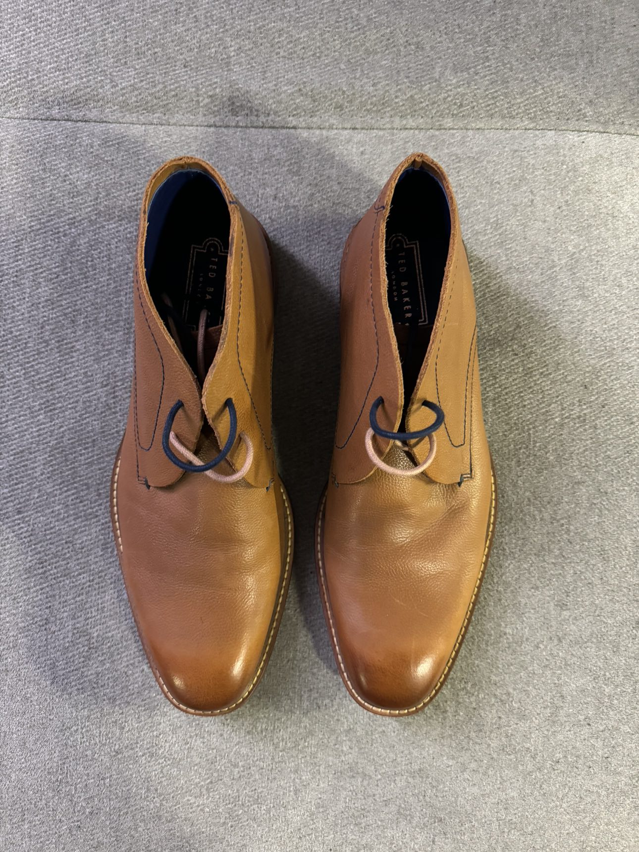 Men’s Ted Baker Leather Boot - Light Brown - Size 11 image indicator(2)