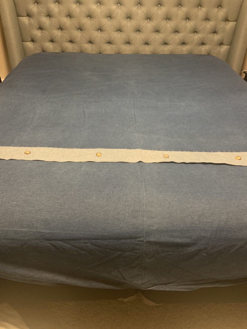 King size denim, duvet, cover thumbnail