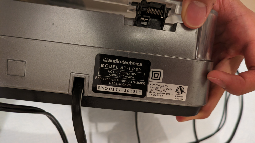 audio Technica LP60 turntable with speakers and records image indicator(2)