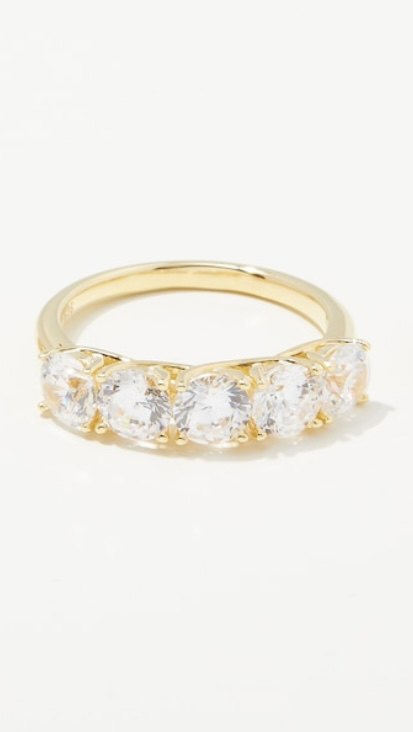 Diamonelle Sterling Silver 23K yellow gold plate / oval - photo 2