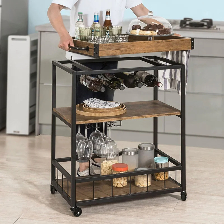 Bar Cart (Wine Rack & Glass Storage) - photo 3