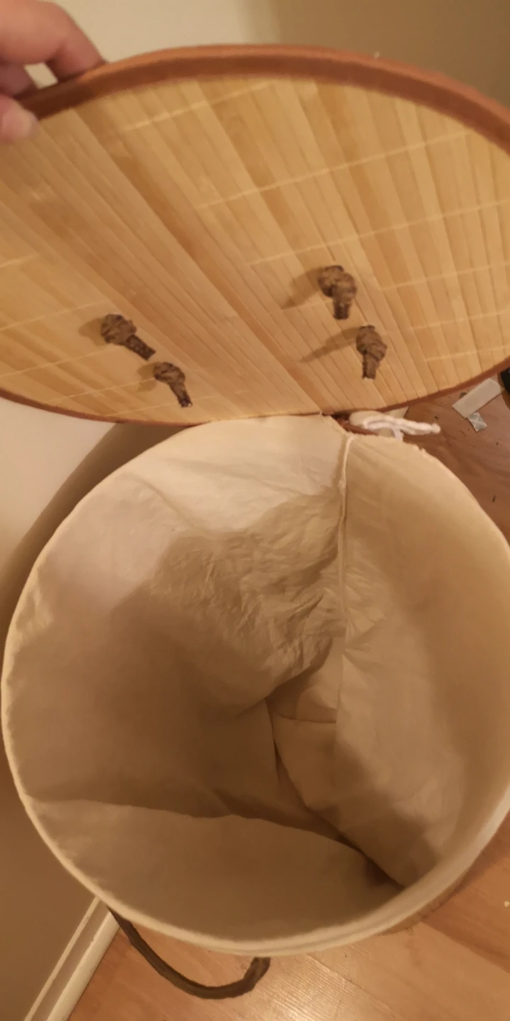 Bamboo Laundry Hamper with Removable Liner 🏈 - photo 2